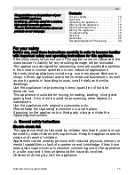 Preview for 15 page of Bosch MCM4006GB Operating Instructions Manual