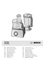 Bosch MCM41 Series Operating Instruction preview