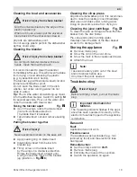 Preview for 19 page of Bosch MCM41 Series Operating Instruction