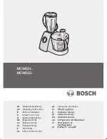 Bosch MCM551 SERIES Operating Instructions Manual предпросмотр