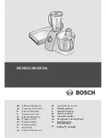 Bosch MCM553 Series Operating Instructions Manual preview