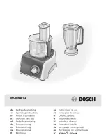 Bosch MCM64051 Operation Instruction Manual предпросмотр