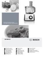 Preview for 1 page of Bosch MCM64080 Operating Instructions Manual