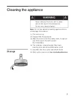 Preview for 7 page of Bosch MCP 3500 UC Use And Care Manual