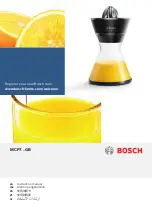 Предварительный просмотр 1 страницы Bosch MCP7 GB Series Instruction Manual