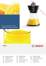 Preview for 1 page of Bosch MCP7 SERIES Instruction Manual