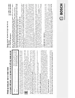 Preview for 97 page of Bosch MCP72GPB Instruction Manual