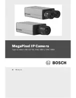 Bosch MegaPixel NWC-0700 User Manual preview