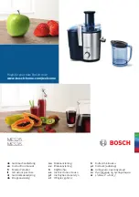 Bosch MES 3500 Instruction Manual preview