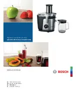 Preview for 1 page of Bosch MES4000GB Instruction Manual