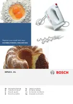 Bosch MFQ30 KL Series Instruction Manual предпросмотр