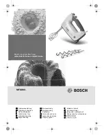 Preview for 1 page of Bosch MFQ363 Series Operating Instructions Manual