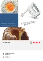 Предварительный просмотр 1 страницы Bosch MFQ364...GB series Instruction Manual