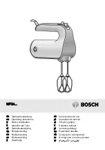 Preview for 1 page of Bosch MFQ4 Series Operating Manual