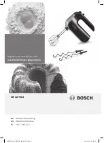 Bosch MFQ47304 Instruction Manual предпросмотр