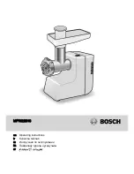Bosch MFW22010 Operating Instructions Manual preview