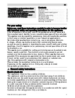 Preview for 3 page of Bosch MFW22010 Operating Instructions Manual