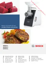 Bosch MFW35 SERIES Instruction Manual предпросмотр