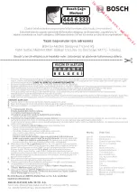 Предварительный просмотр 171 страницы Bosch MFW35 SERIES Instruction Manual