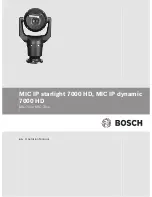 Предварительный просмотр 1 страницы Bosch MIC-71 series Operation Manual