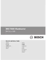 Bosch MIC-ILx-100 Quick Installation Manual preview