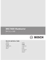 Bosch MIC-ILx-100 Quick Installation Manual предпросмотр