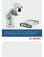 Preview for 1 page of Bosch MIC IP 7000 HD Series Tech Note