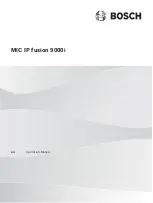 Предварительный просмотр 1 страницы Bosch MIC IP fusion 9000i Operation Manual