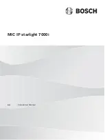 Preview for 1 page of Bosch MIC IP starlight 7000i Installation Manual