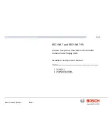 Предварительный просмотр 2 страницы Bosch MIC-WKT Installation And Operation Manual