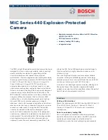 Preview for 1 page of Bosch MIC440AXBUA14618N Specifications