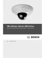 Bosch MicroDome NDC-274-PT Installation Manual предпросмотр