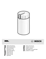 Bosch MKM6 SERIES Operating Instructions Manual preview