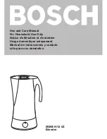 Bosch MMB 9110 UC - Porsche Designer Series Blender Use And Care Manual preview