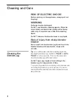 Preview for 8 page of Bosch MMB 9110 UC - Porsche Designer Series Blender Use And Care Manual