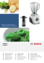 Bosch MMB21 series Instruction Manual предпросмотр