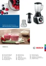 Предварительный просмотр 1 страницы Bosch MMB66 Series Instruction Manual