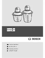 Preview for 1 page of Bosch MMR08..GB Operating Instruction