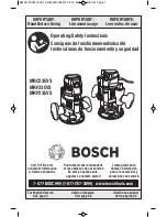 Bosch MRC23EVS Operating/Safety Instructions Manual предпросмотр