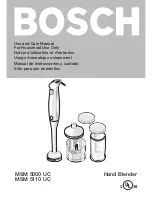 Bosch MSM 5000 UC Use And Care Manual предпросмотр