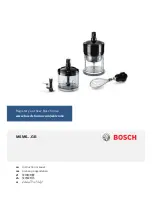 Предварительный просмотр 1 страницы Bosch MSM6***GB Instruction Manual