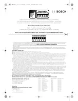 Предварительный просмотр 72 страницы Bosch MSM62 Series Operating Instructions Manual