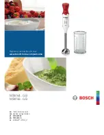 Предварительный просмотр 1 страницы Bosch MSM64...GB Series Instruction Manual