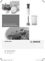 Предварительный просмотр 1 страницы Bosch MSM641204 Instruction Manual