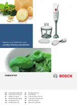 Предварительный просмотр 1 страницы Bosch MSM6B7RE Instruction Manual