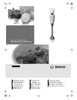 Preview for 1 page of Bosch MSM6BRE Operating Instructions Manual