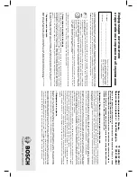 Preview for 114 page of Bosch MSM78 Series Operating Instructions Manual