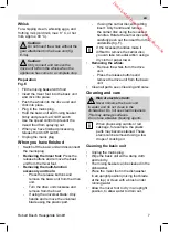 Предварительный просмотр 7 страницы Bosch MSM7800AU Operating Instructions Manual