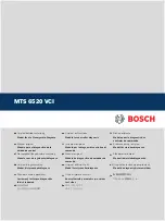 Предварительный просмотр 1 страницы Bosch MTS 6520 VCI Original Instructions Manual