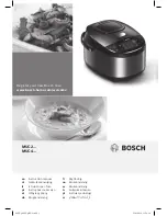 Bosch MUC22 Series Instruction Manual предпросмотр